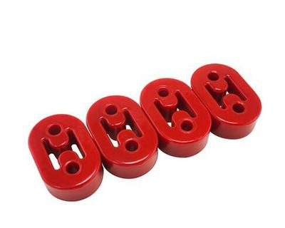 Nuevo 4 piezas Rojo Corto Poliuretano Soporte de Silenciador Rojo 11.5mm Para Coche Vehículo Automotriz