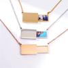 Drawer Style Personalized Necklace Electroplating Locket Pendant Fashion Necklace  Memorial Jewelry