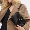 Coach Soho 27 Casual Minimalist Denim And Recycled Leather Wallet Shoulder Bag Large Women bags Black CR737-LHBLC