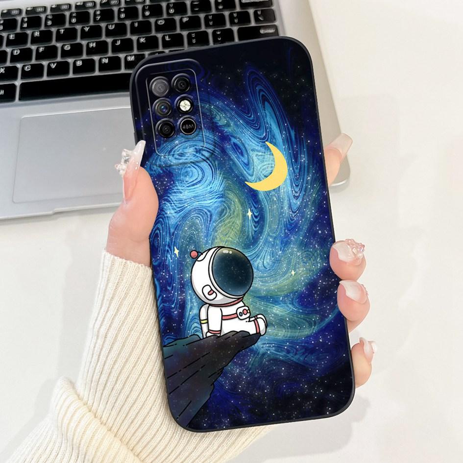 For Infinix Note 8 8i 2020 Case Lovely Astronaut Soft Silicone Funda Shockproof Matte Cover For Infinix Note8 Note8i Phone Cases