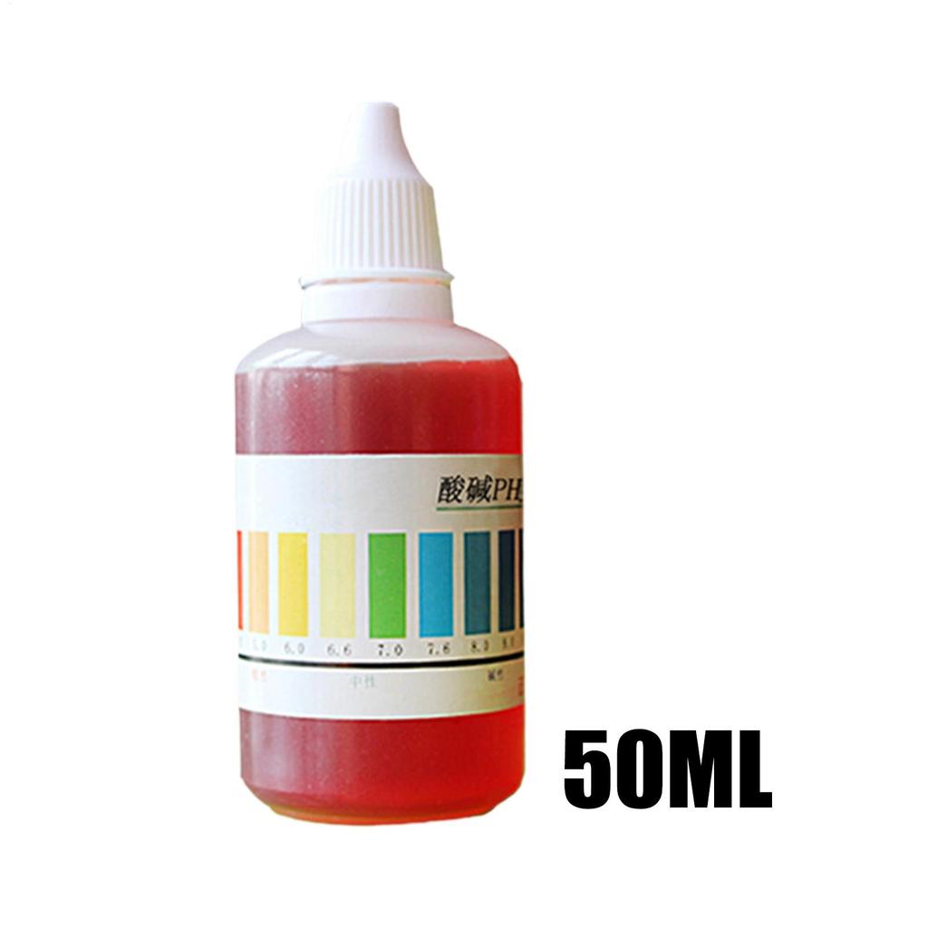 50ml pH Test Drop Accurate Water Quality Tester for Aquarium Freshwater Swimming Pool Laboratory Home School Water Testing Agent