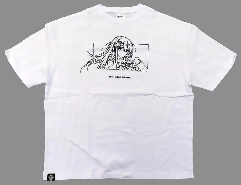 Ichinose Uruha We Create The World With Games Line Art White T T-Shirt2024 2XL