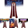 Unisex Velvet Halloween King Cape With Embroidery For Costume Parties