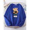 Street Teddy Bear Selfie Swag Women Funny Sweatshirt Female Hipster Hoody Crewneck Hoodies Fashion Oversize Pullover Tops