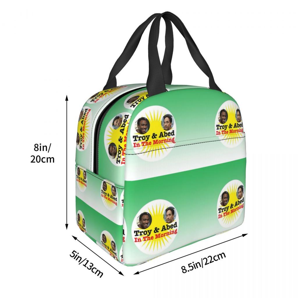 Troy And Abed In The Morning Insulated Lunch Bag for Women Children Portable Food Boxes Thermal Lunch Box Tote