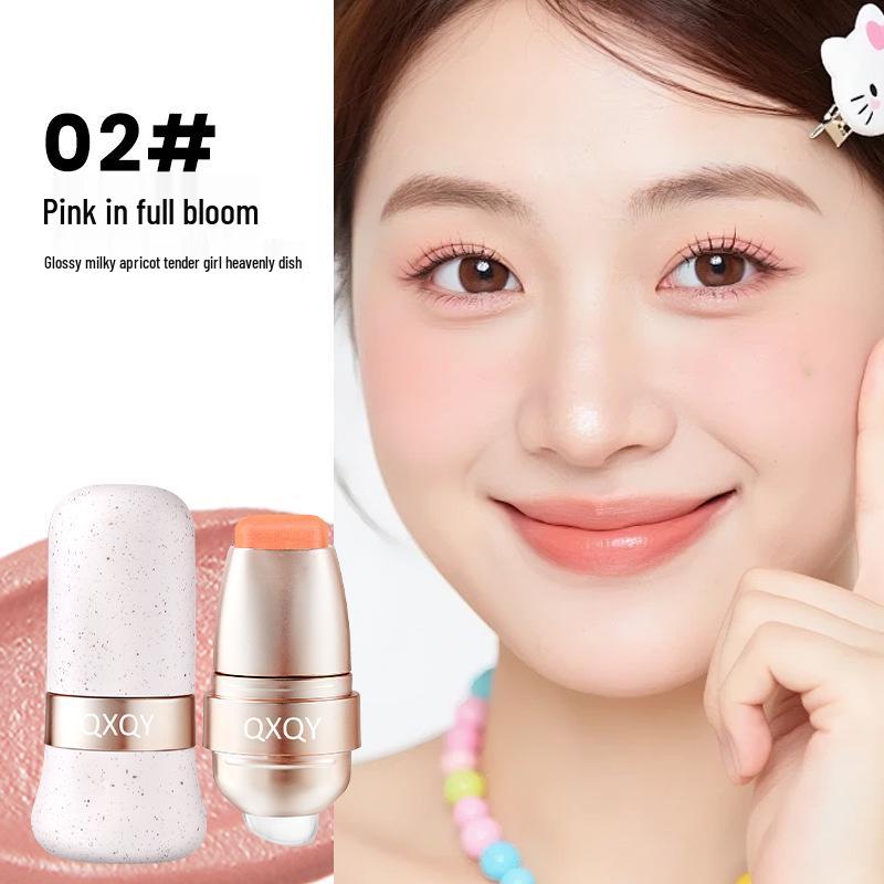 

Choose QXQY Color Play Multi-use Stick: Moisturizing Blush, Lipstick, and Eyeshadow for a Silky Smooth, Natural Look.