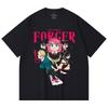 230 g/m² 100% Baumwolle Spy x Family V1 Forger Druck Unisex Schweres Baumwoll-T-Shirt