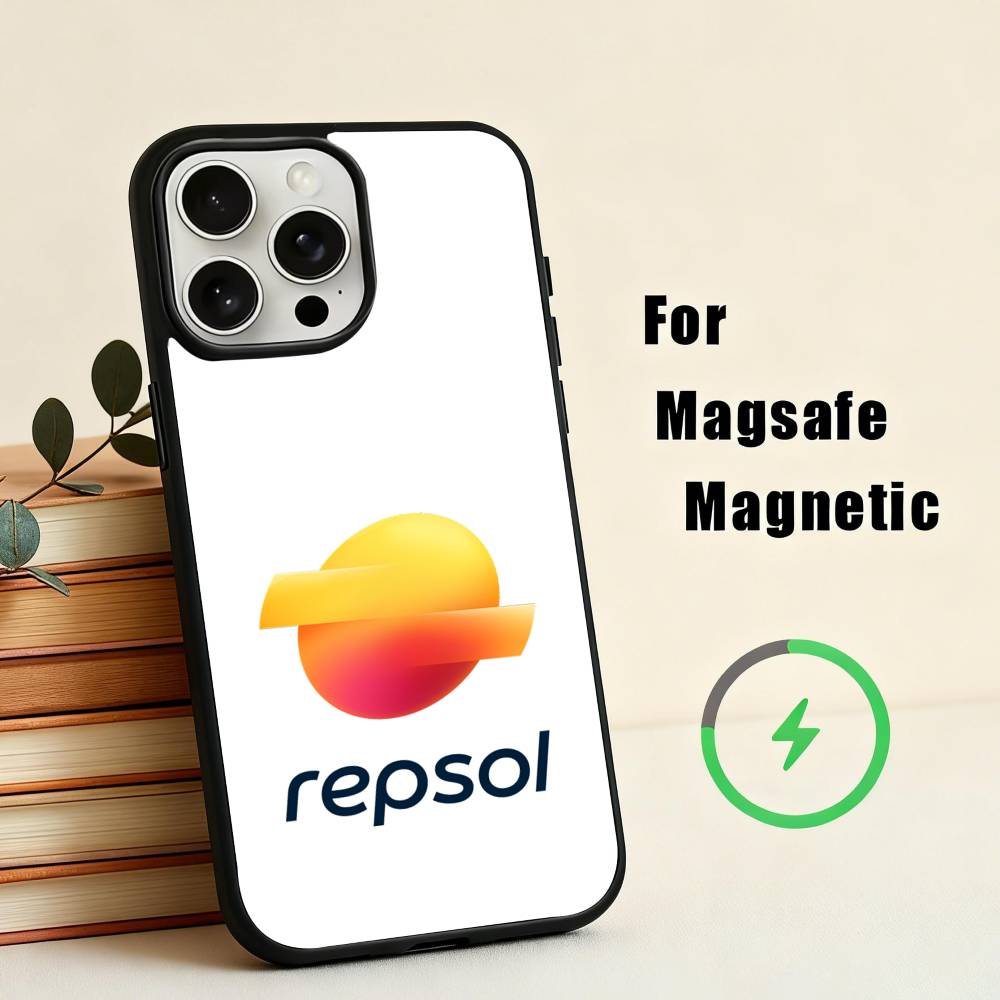 D-Repsol-S M-Mobile-E Phone Case For iPhone17,16,15,14,13,12,11 Plus,For Magnetic Wireless Charge Cover