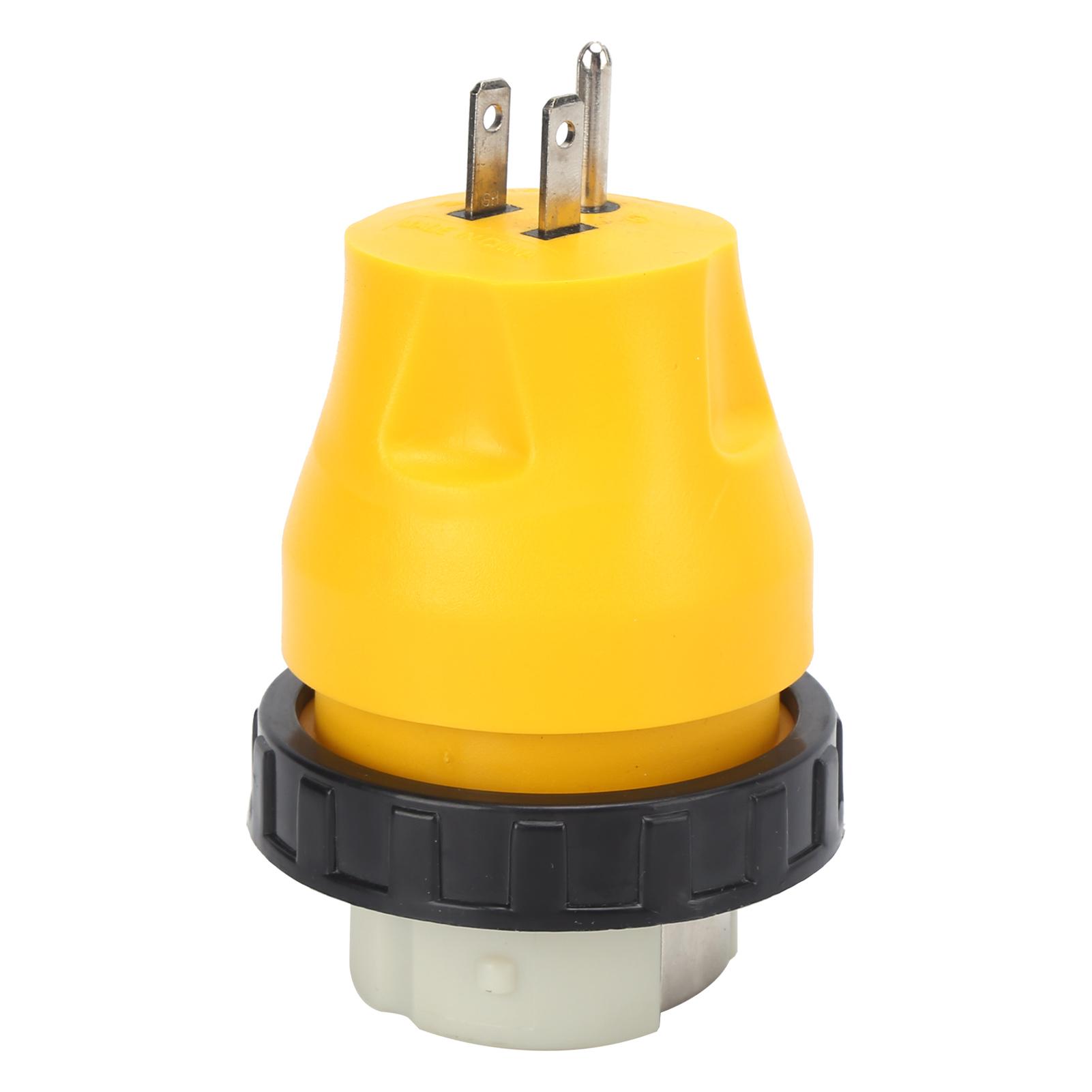 

RV Electrical Locking Adapter 15A Male to 50A Female Twist Lock Power Cord Connector