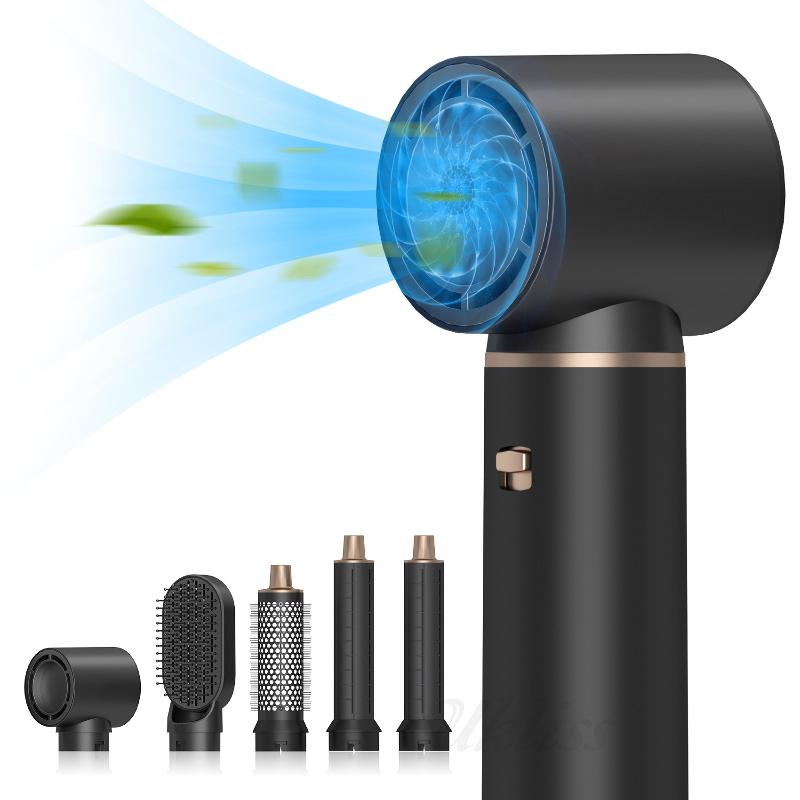 New 5-in-1 Hot Air Comb Home Straightening Roll High Wind Blowing Styling Hair Dryer Automatic Curling Multifunctional Set