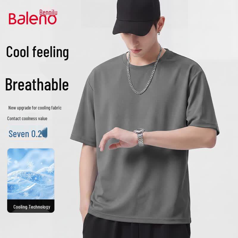 Baleno Men s Ice Feel Short Sleeve T-Shirt M