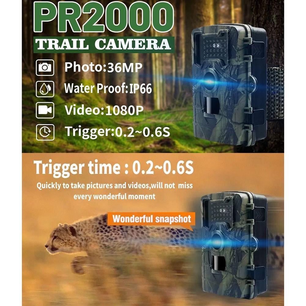 Automatic Infrared Trail Track Camera Motion Activated Wildlife Camera  Home Monitoring