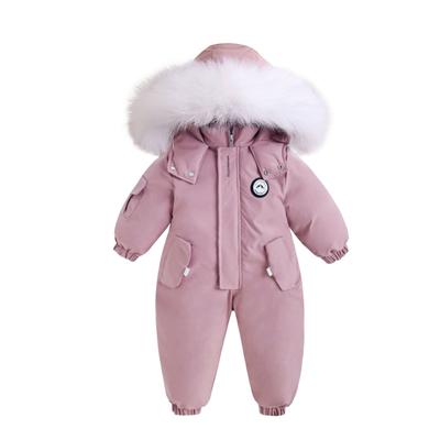 Children's Winter One-piece Clothes Baby Clothes Outdoor Cotton Clothes Thick Warm Coat