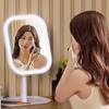 Specchio LED Trendy per Trucco con Luci per Dormitorio - Portatile, Rotante, Specchio da Tavolo