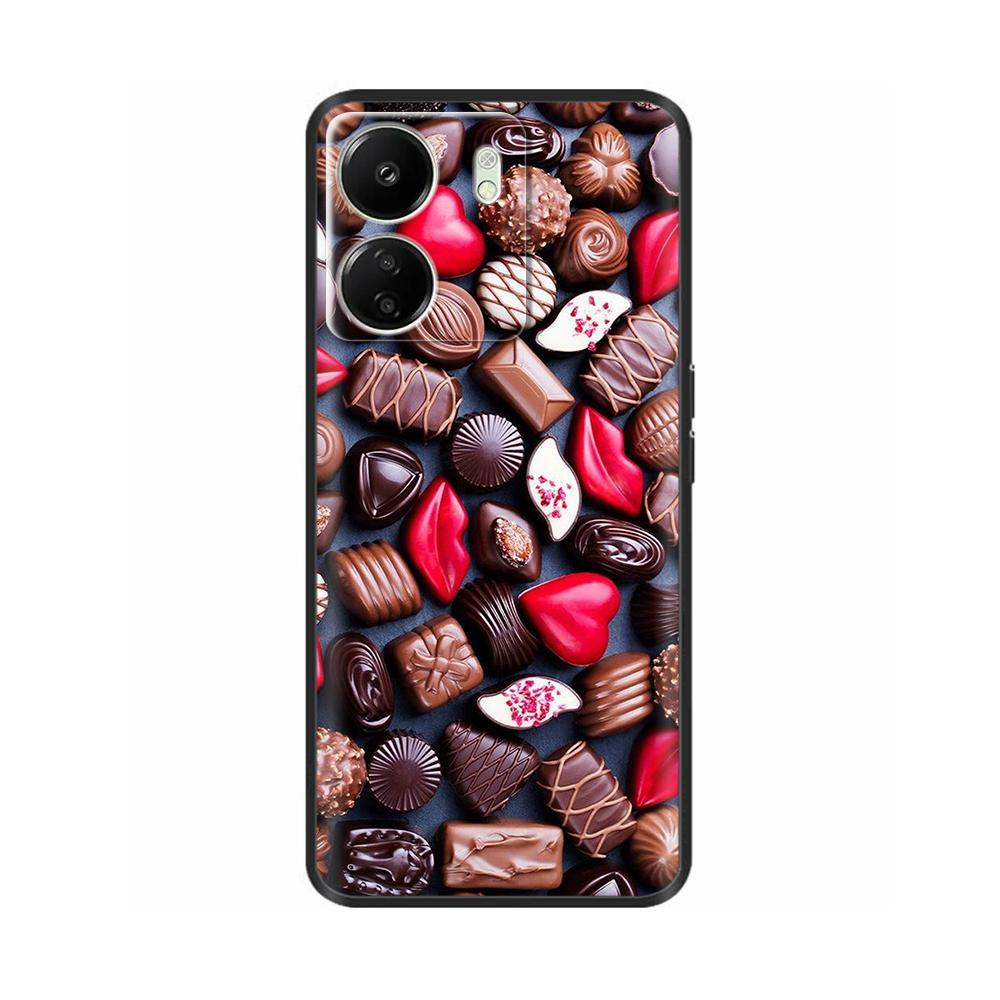 Case For Poco C65 Case 6.74" Black Soft Silicone Cover For POCO C65 C 65 PocoC65 Coque For Xiaomi Poco C65 Phone Cases Fundas