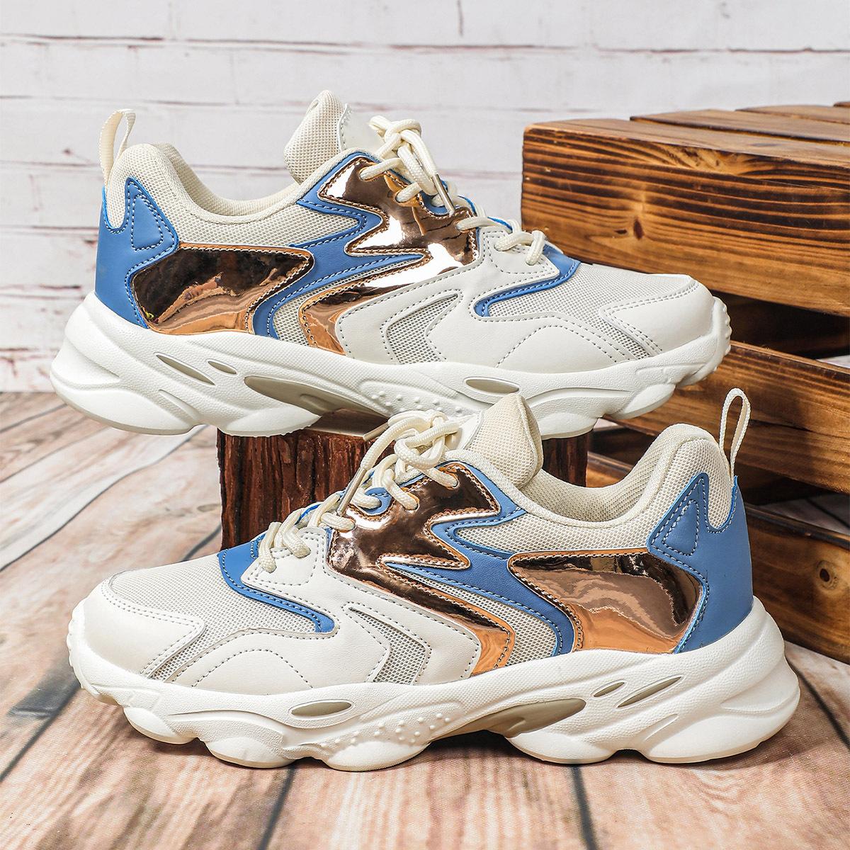

22 new casual sports shoes mesh breathable summer dad shoes couple outdoor trendy shoes 35