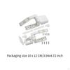Toilet Lid Hinges Fixtures Set Hinge Bolt Screw Sturdy for Top Mount Seat Universal