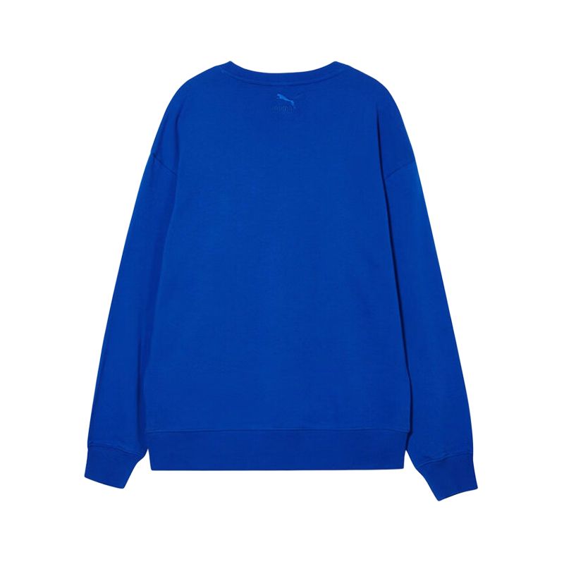 PUMA Fashionable Versatile Round Neck Long Sleeve Sweatshirt Men tops Blue 539756-84