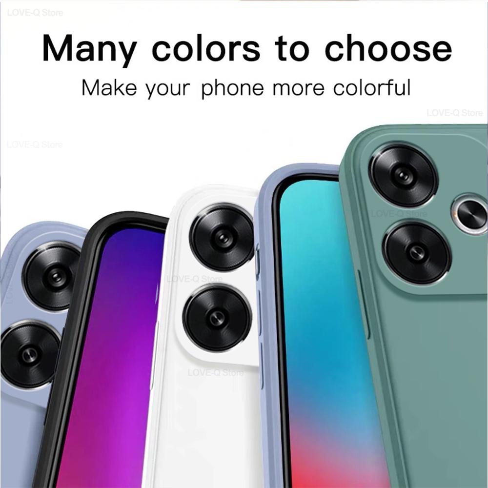 Per Poco F6 F 6 PocoF6 Pro Custodia Custodia per Telefono in Silicone Liquido Per Xiaomi Poco F6 Pro Custodie Copertura Morbida Antiurto