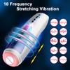 Automatic Telescopic Rotation Male Masturbators Cup Silicone Vagina Real Blowjob Pussy Adult Goods Masturbation Sex Toys For Men