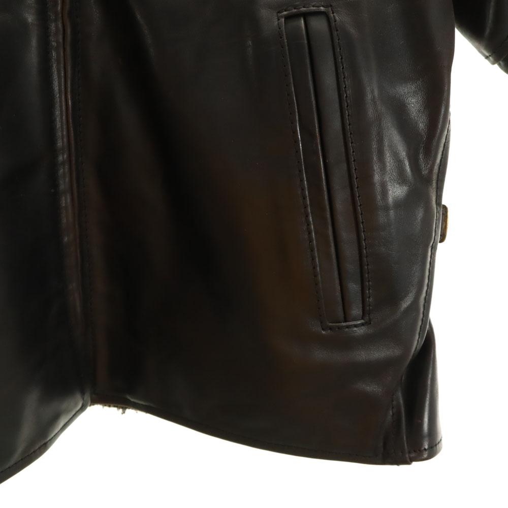 AERO LEATHER Made in Scotland leather jacket 38 black Men's Used