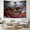 Dark Warrior Rising Tapestry, Unique Design Tapestry, Wall Decor for Bedroom,Livingroom, Playroom,Heartwarming Fan Holiday Gifts