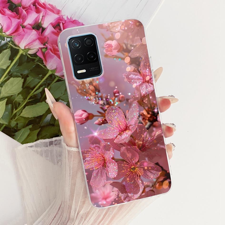 For Realme 8 5G Case RMX3241 Popular Butterfly Soft Silicone Clear TPU Cover For Realme Narzo 30 5G Funda Realme8 8s 5G V13 Capa