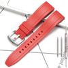 Dust-Free Rubber Waterproof Quick Release Watchband 20mm 22mm 24mm 26mm Black Silicone Strap for Seiko Omega Watch Accessories