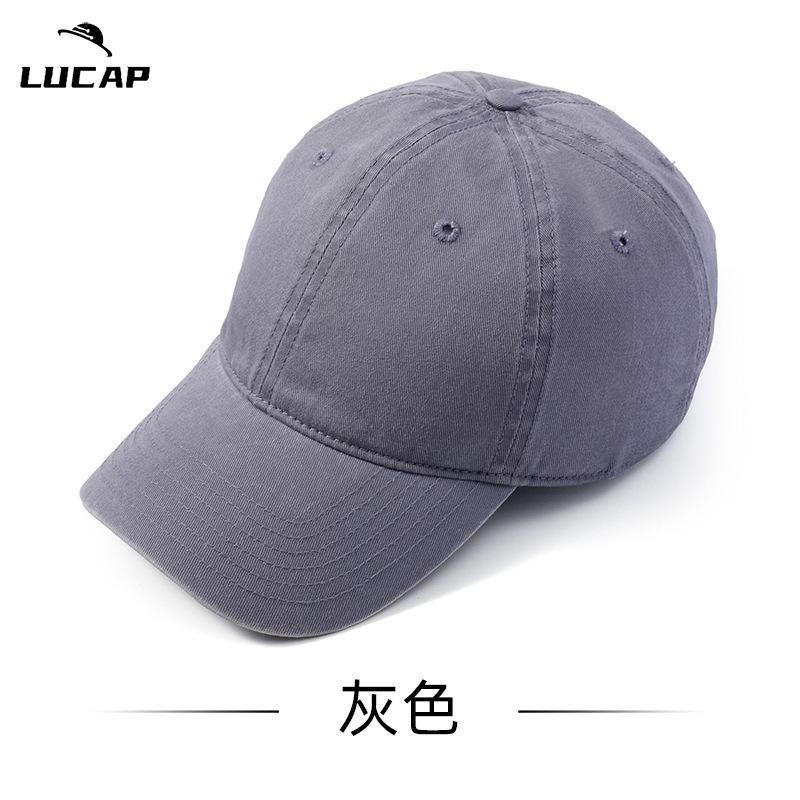 Big head circumference hat men's cap large size spring and autumn baseball cap large brim showing small face, enlarged and deepened baseball cap