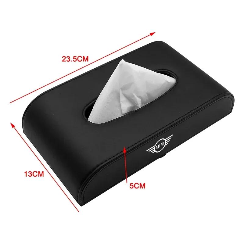 Cars R56 For BMW MINI Car Tissue Box Universal Seat Center Console Armrest Box Accessorie For BMW Mini F54 F55 F56 R56 R60 SONE