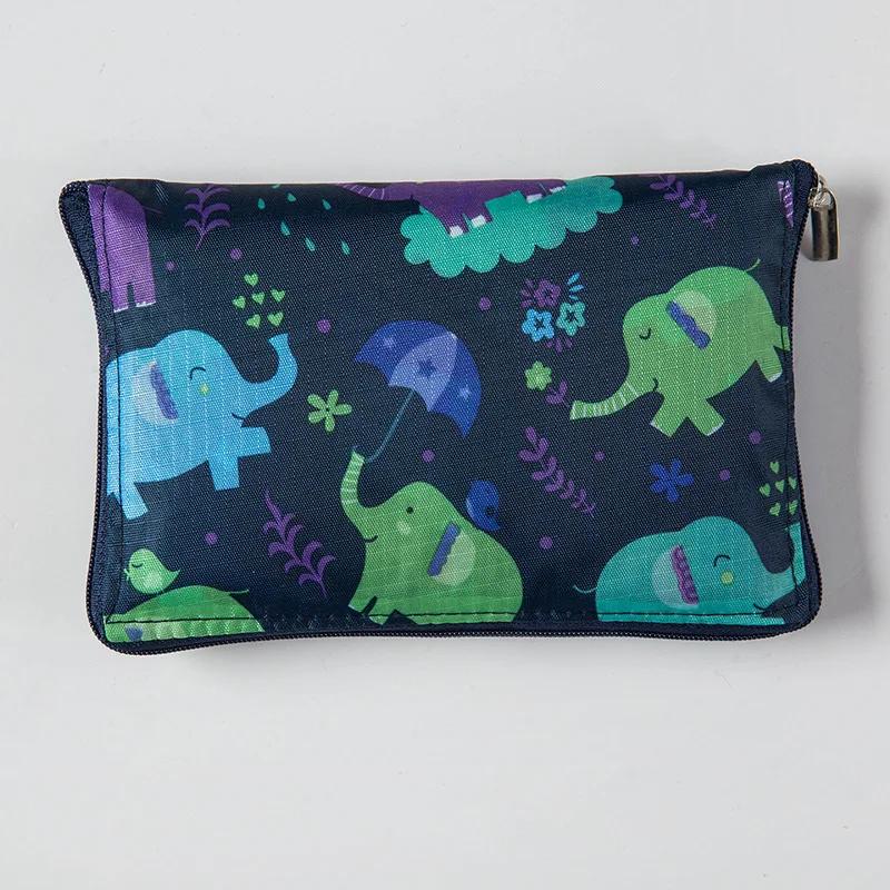 

Waterproof Printing Reusable Shopping Bag Tote Bags Fashion Eco Friendly Shopping Bag Foldable Zipper Women s Handbags