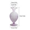 Nordic Glass Flower Vase Colorful Transparent Art Flower Pot Plant Bottle Hydroponics Terrarium Container Home Table Decoration