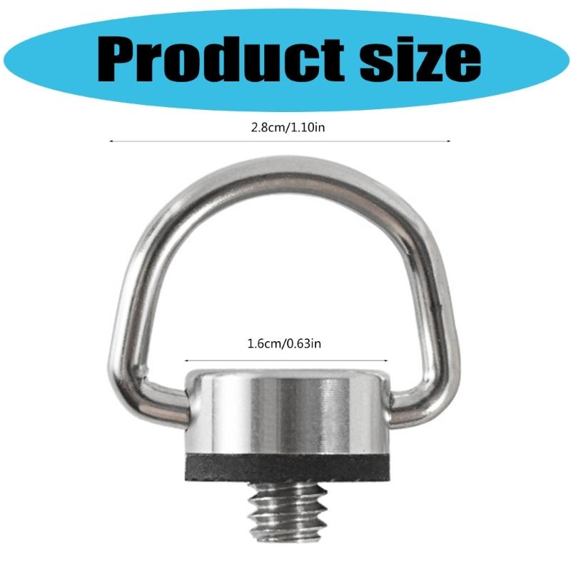 1/4Inch Stainless Steel D Shaft Screw for DSLR Camera Tripods and Monopod Quick Release Plate
