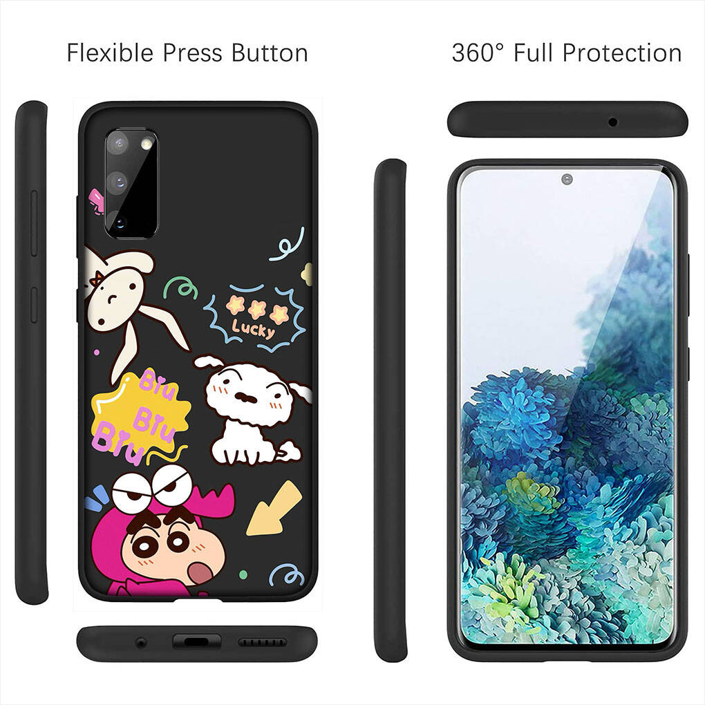 Cover for iPhone 17 16 15 Xiaomi Poco Redmi Note 14 13 12 11 Pro Max 9 16e Samsung Galaxy S25 S24 S23 OPPO Huawei Crayon Shin Chan Shinchan Phone Case