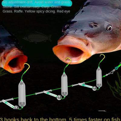 1pc Barb Fishing Hair Rigs Hook 3 Hooks Carp Rigs Fishing Lure Carp Fishing Hook  Fishing Tackle