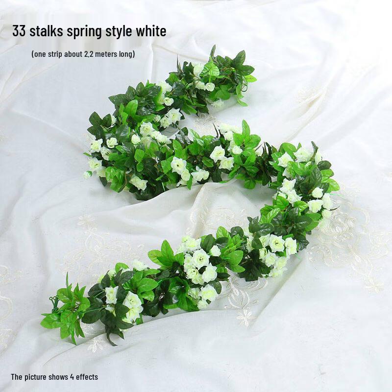 HUAZHENMIAN Artificial Rose Flower Garland