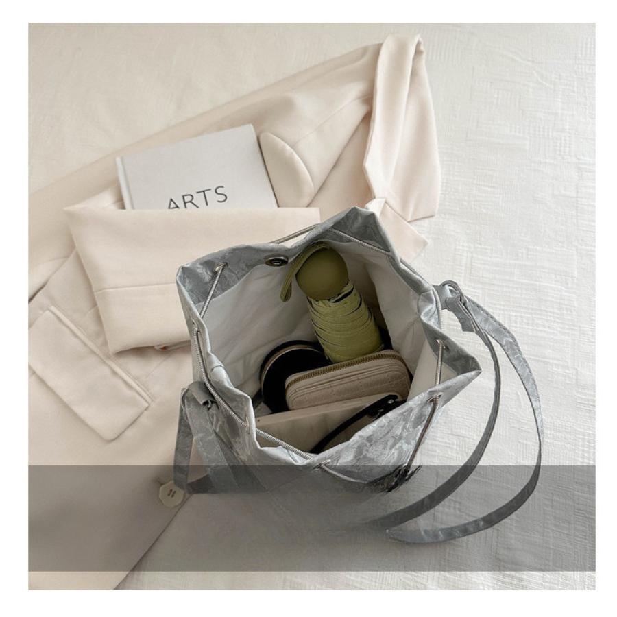 Simple Texture Fashionable Women's Shoulder Bag Large Capacity Commuter Single Strap Bag Soft Faux Leather Tote Handbag CLE