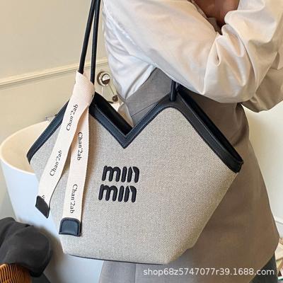 Retro Fashion Tote Bag Women's 2025 New Trendy Casual Large-capacity Underarm Bag, High-end Single Shoulder Commuter Bag