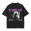 Camiseta para Hombre y Mujer La Entrevista con el Vampiro Lestat Camisetas Lavadas Tendencia Camiseta de Verano Streetwear Ropa Casual Holgada Dropshipping