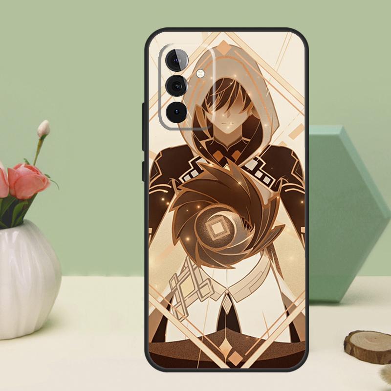 zhongli genshin impact For Samsung Galaxy A16 A55 A35 A15 A32 A12 A22 A52 A54 A34 A14 A56 A36 A26 A13 A53 A06 Case