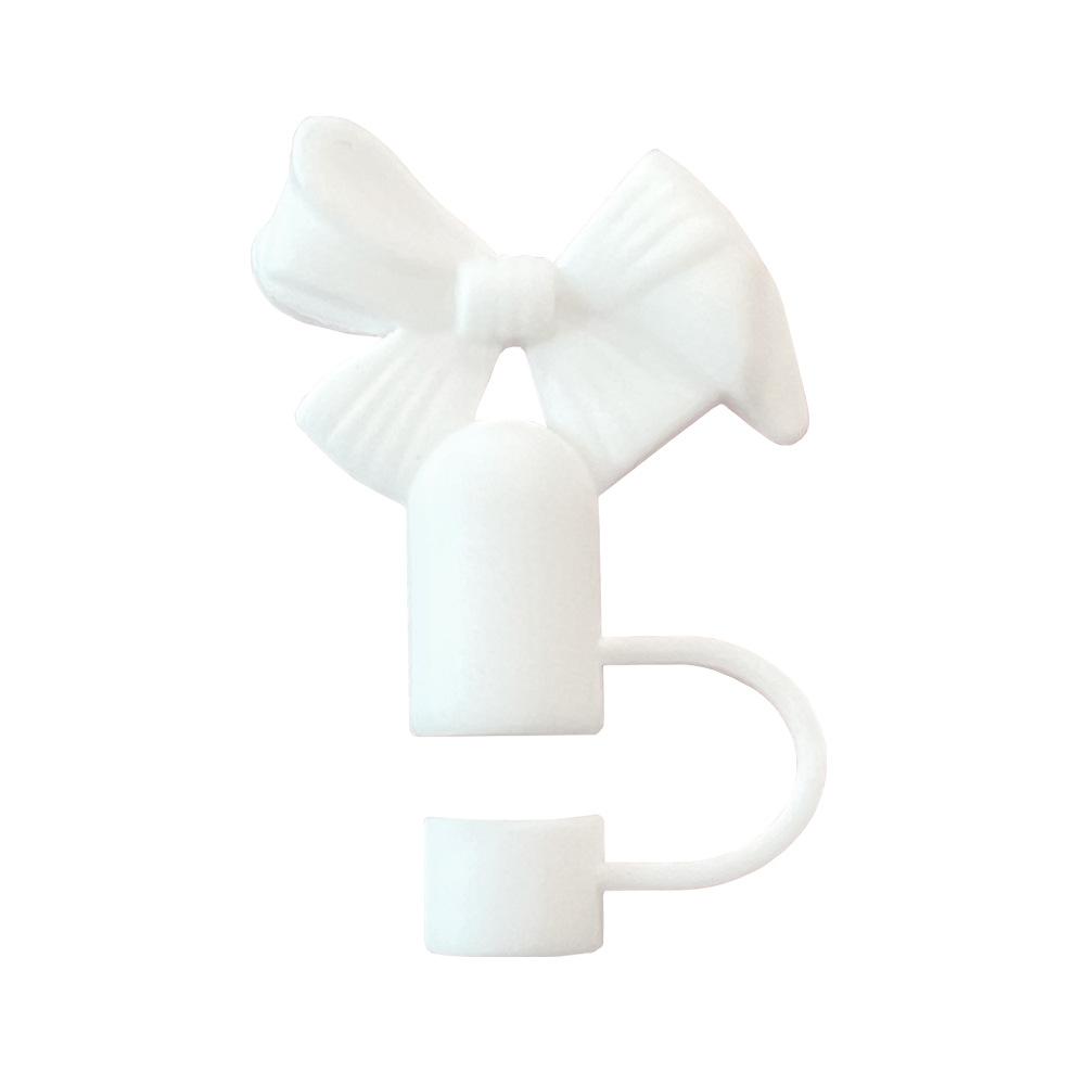 New Cute Bow-tie 10mm Straw Cap, Dust Plug, Cup Accessory Straw Cover