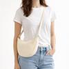 Solid Color Nylon Hobos Bag Nylon Messenger Bag Simple Half Moon Bag  Ladies Purse