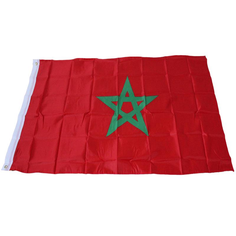 90 X 150cm Morocco Flag Banner Hanging National Flags Moroccan Home Decoration Polyester Flag