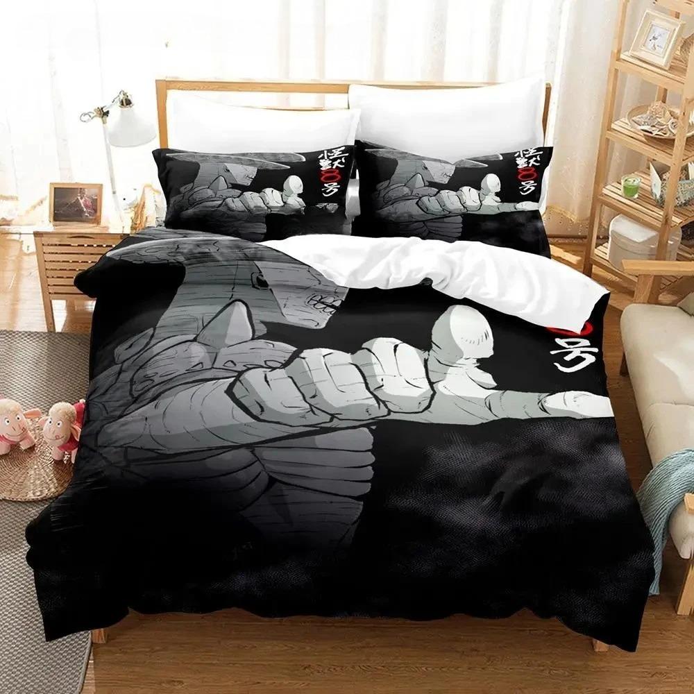 Kaiju No 8 Bedding Set Single Twin Full Queen King Size Bed Set Aldult Boys Bedroom Duvet cover Sets 3D Print Anime