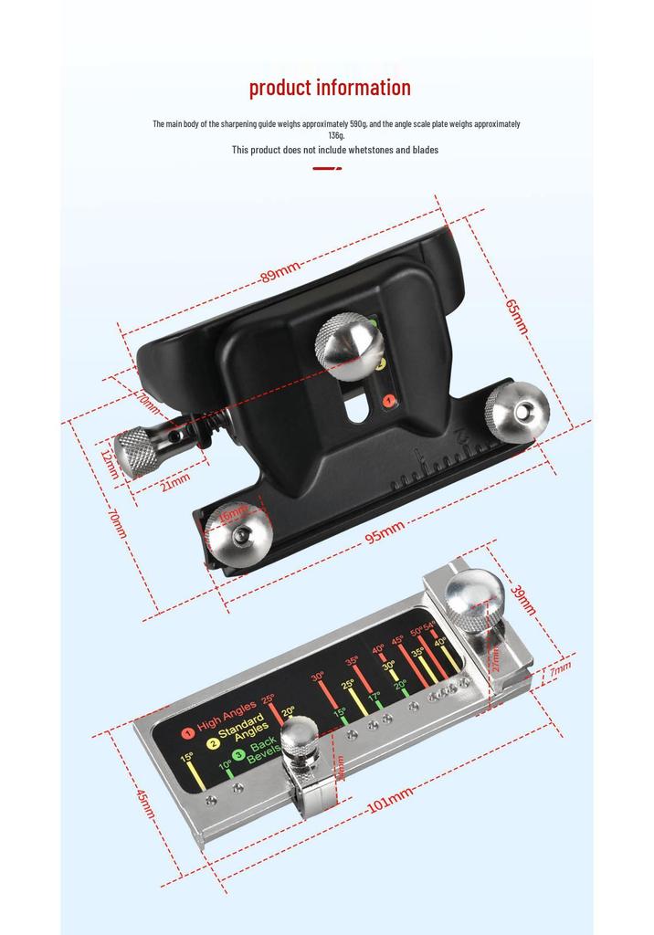 Woodworking Knife Sharpener & Angle Setter for Chisels and Planer Blades