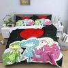 Cartoon AMPHIBIA Bedding Set Breathable and Soft Duvet Cover Bedclothes Bed Linen Gift for Kids