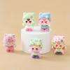 Flocking blind Box baby three cuddly action figure to touch blind bag tabletop adornment knickknack tide play cute pet For Gift