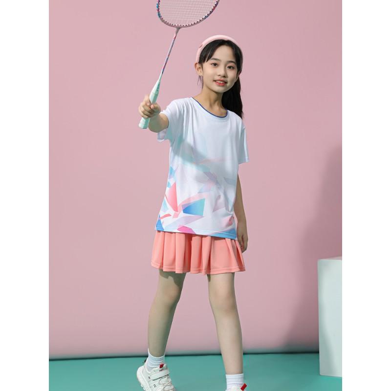 Kids Quick-Dry Badminton Table Tennis Sport Set Boys Girls Athletic Training Outfit Lightweight