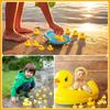 Phyxiul Duck Bath Toys, Pack of 100, Soft Floating Duck Toys, Festival Prizes