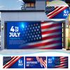 Independence Day Anniversary Garage Door Decoration Independence Day Garage Door Holiday Stainless Steel Flag Pole For House